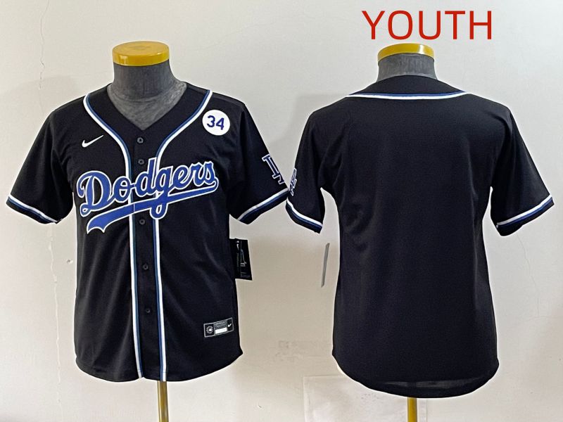 Youth 2025 Los Angeles Dodgers Blank Black Three generations Fashion Nike MLB Jersey style 6